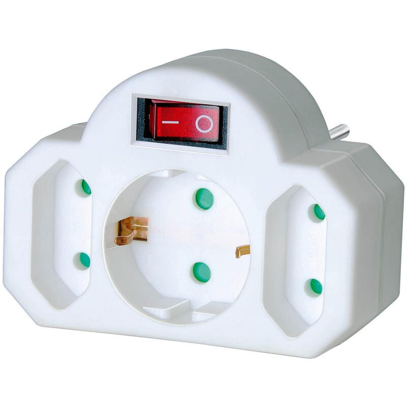 Adattatore CEE brennenstuhl® 3 poli 16A/230V IP20, presa IT10/16 A + DE16A acquista da OBI Adattatore CEE brennenstuhl® 3 poli 16A/230V IP20, presa IT10/16 A + DE16A acquista da OBI