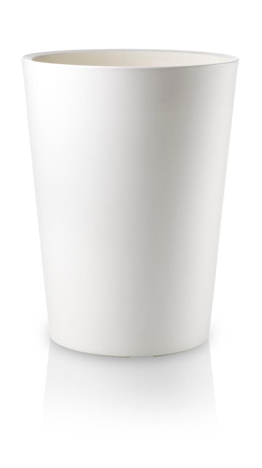 Vaso tondo alto ''Zamora Essential'' in plastica colorati da esterno per piante e fiori - 4