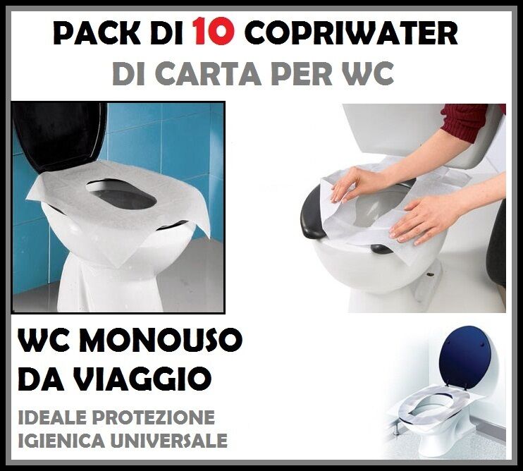 Copriwater Monouso In Carta Velina Lucart - Confezione Da 200 Pezzi 37x43cm, Impermeabili E Antibatterici - Foto 3
