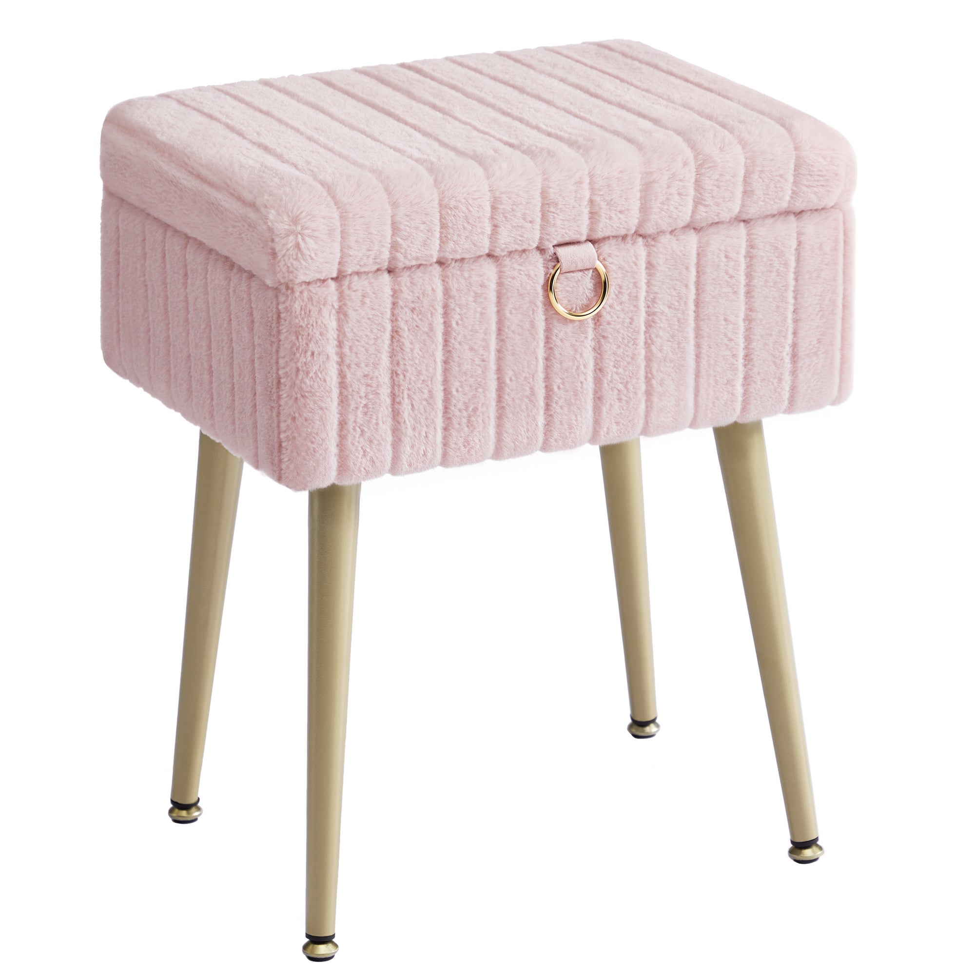 Tabouret De Coiffeuse En Bois Massif, Tabouret De Maquillage, Siège De Piano Avec Coton Lin