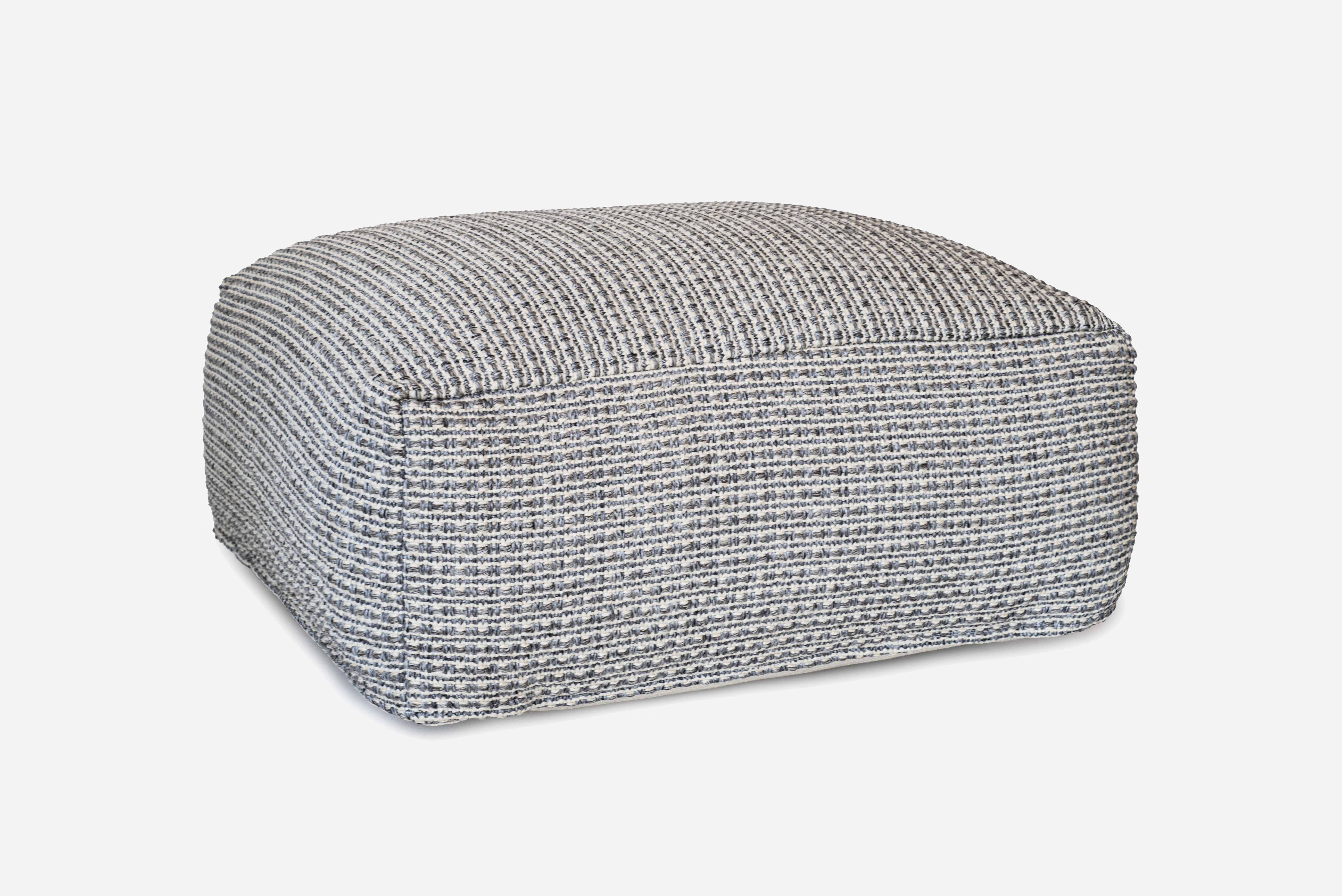 PUFF ESTERNI ED INTERNI CORDA NAUTICA TONI GRIGIO CHIARO QUALITÀ