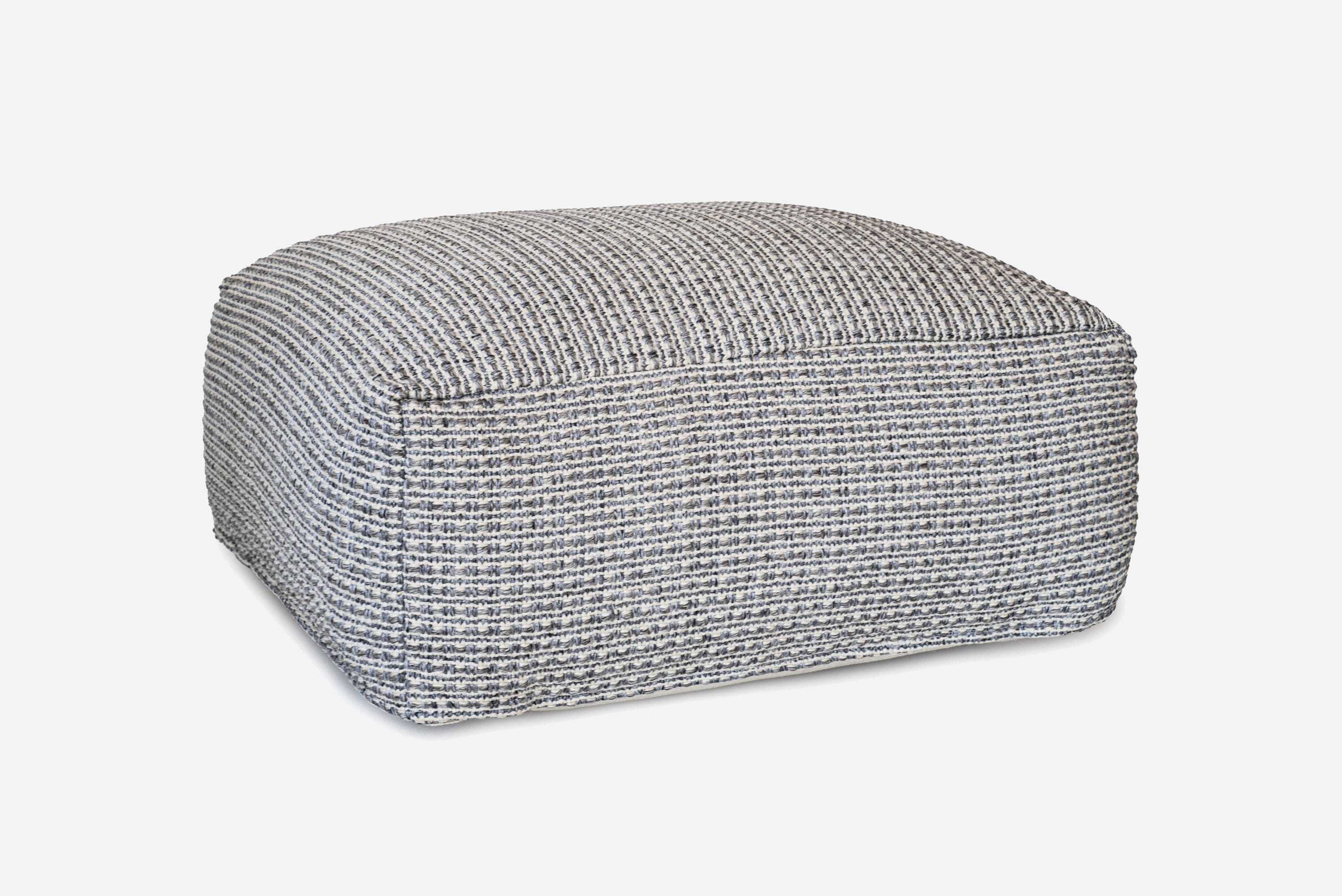 PUFF ESTERNI ED INTERNI CORDA NAUTICA TONI GRIGIO CHIARO QUALITÀ