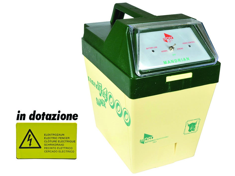 Elettrificatore Per Recinto Mandrian 14000 Elpro – Funziona A Batteria E Corrente – Completo - Foto 5