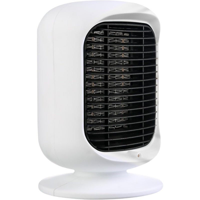 Biały grzejnik pomieszczeniowy o mocy 1200 W, mały grzejnik pomieszczeniowy, dwubiegowy grzejnik elektryczny, przenośny grzejnik elektryczny, del