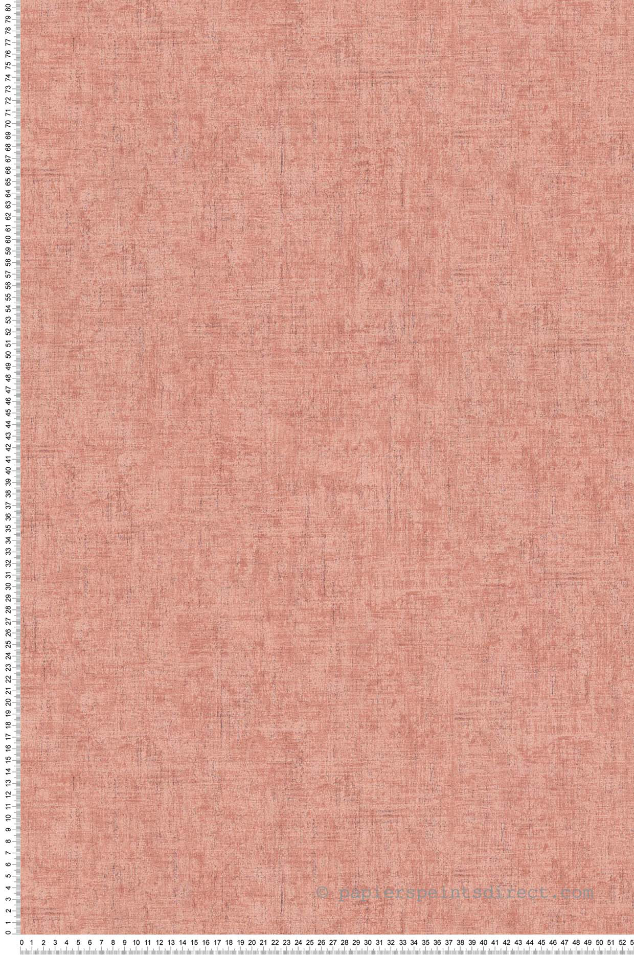 Papel pintado liso con efecto pictórico rosa viejo - 53 cm x 10,05 m - a.s. création