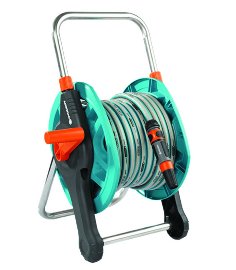 AVVOLGITUBO MANUALE GASOLIO CON 15mt TUBO GOMMA d.I.20mm 937/SP20/15