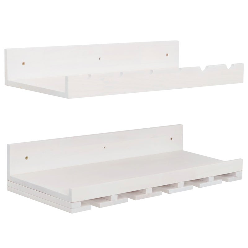 Zestaw 2 sztuk półek na wino HWC-P22, biały