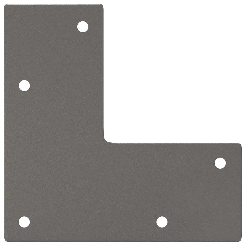 Pernas de mesa em gancho 4 peças aço maciço aço natural 30cm - COMFORTXL - 7
