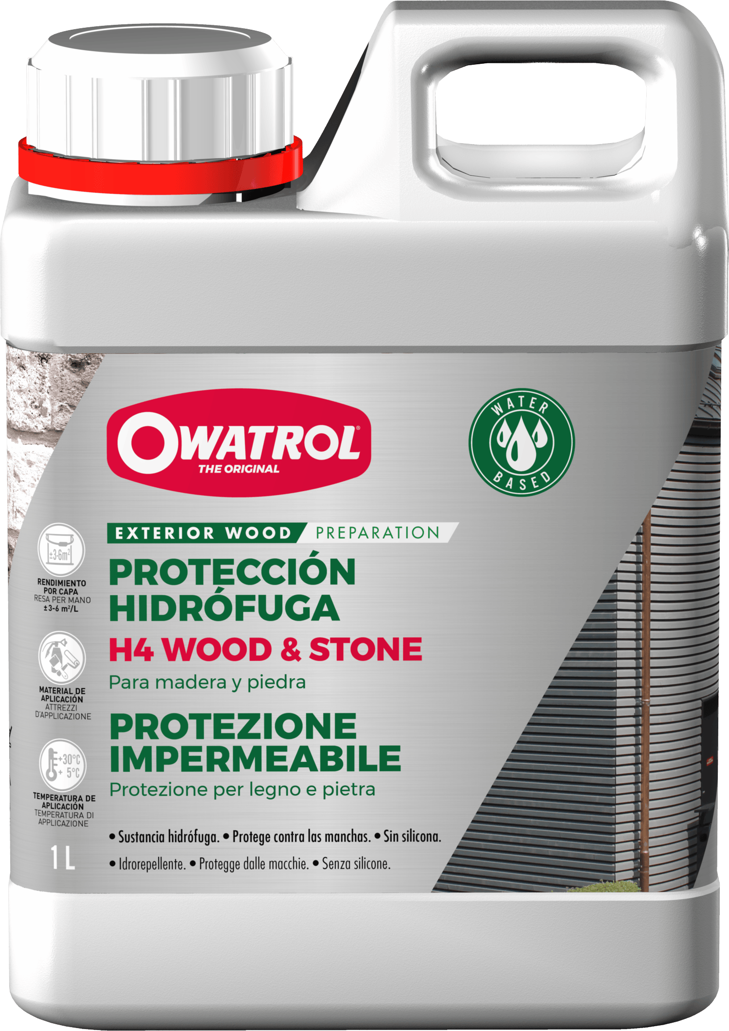 Hydrofobowy odpychający wodę środek do drewna Owatrol H4 Wood 1L