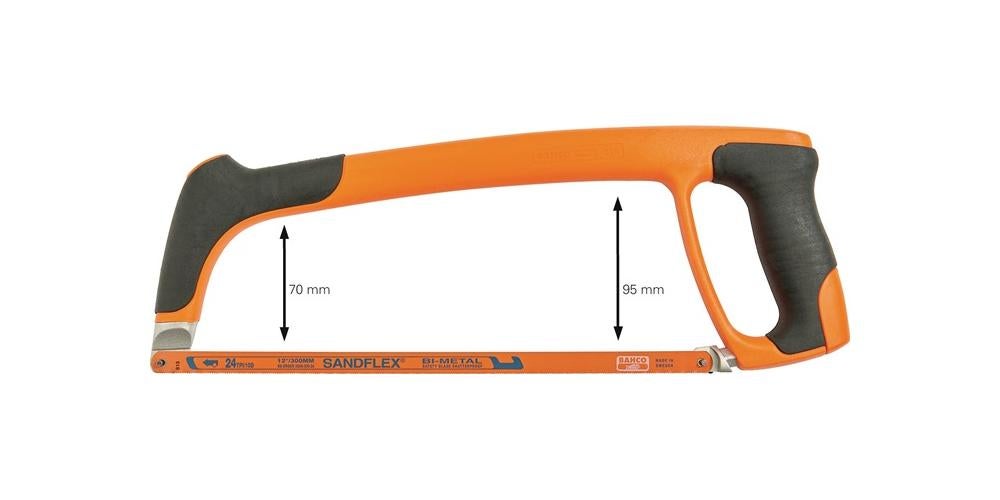 Scie à métaux usage pro avec lame bimétal 30 cm - BAHCO 319 Standflex - 6