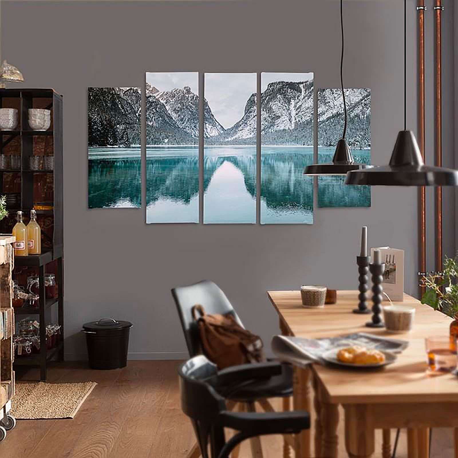 Tableau paysage de montagne - 100 x 70 cm - 3