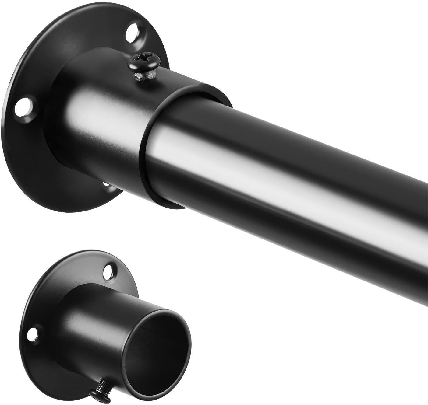 Rideau De Douche Pliable  200*200 Cm , Avec Ventouse Et Tringle, étanche, Sans Perçage  Rose Tringle A Cinq Volets 99296777