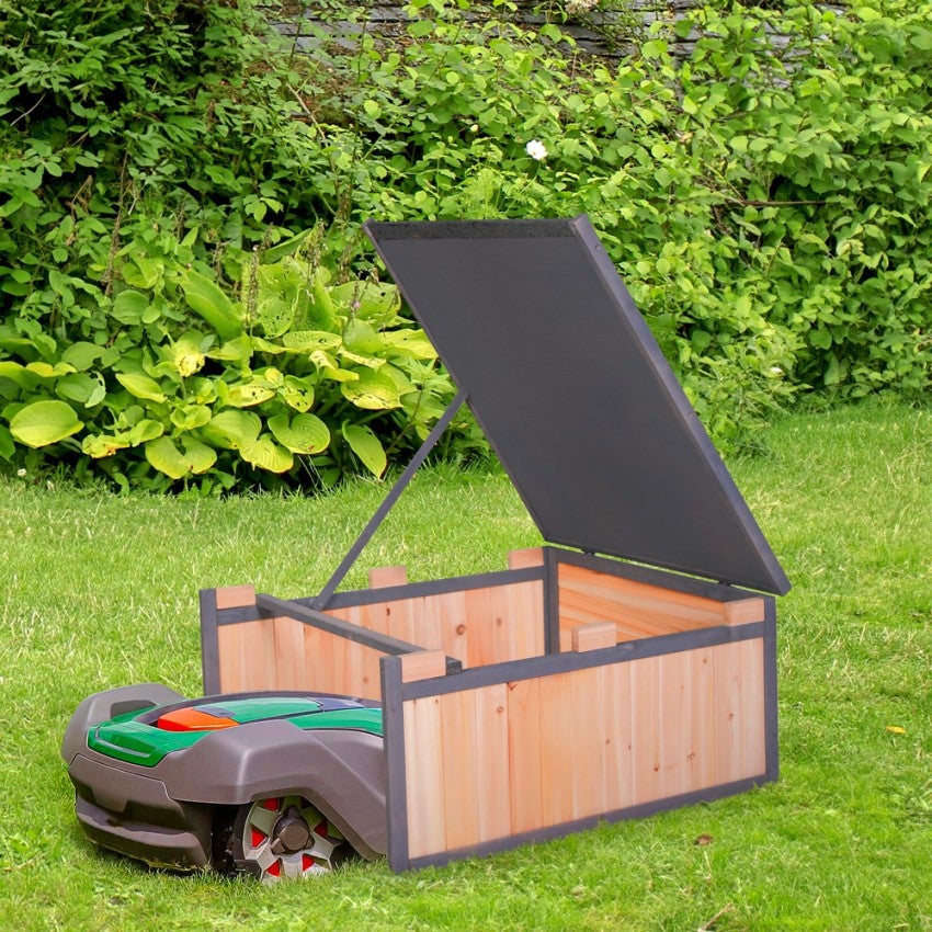 Abri de jardin en bois pour robot tondeuse à gazon Quail Leroy Merlin — free download