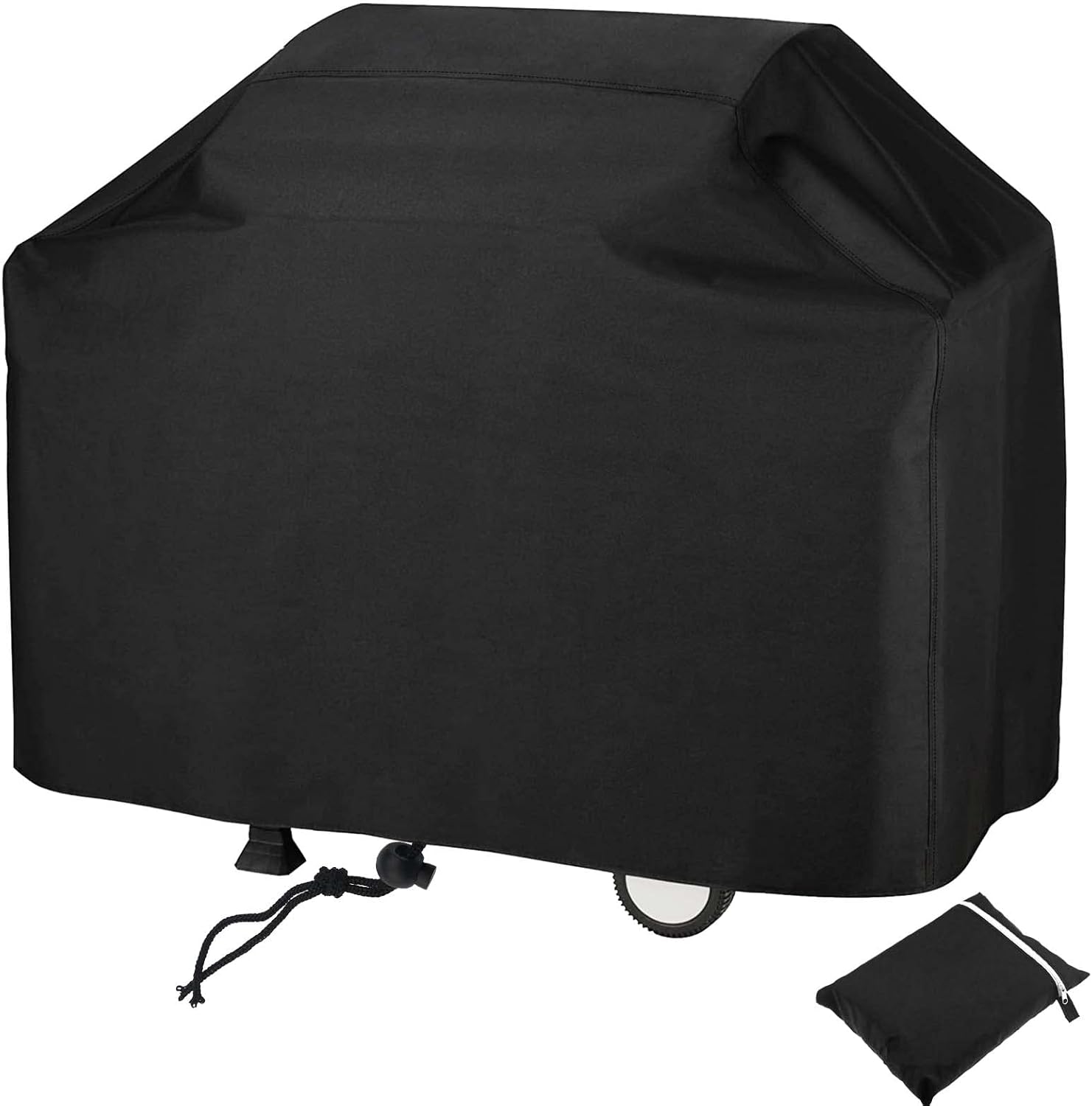 Pokrowiec na Grilla, Plachta Ochronna na Grilla BBQ, Osłona na Grill Odporna na Wiatr/Promieniowanie UV/Wodę/Wilgoć/Kurz 145x61x117cm
