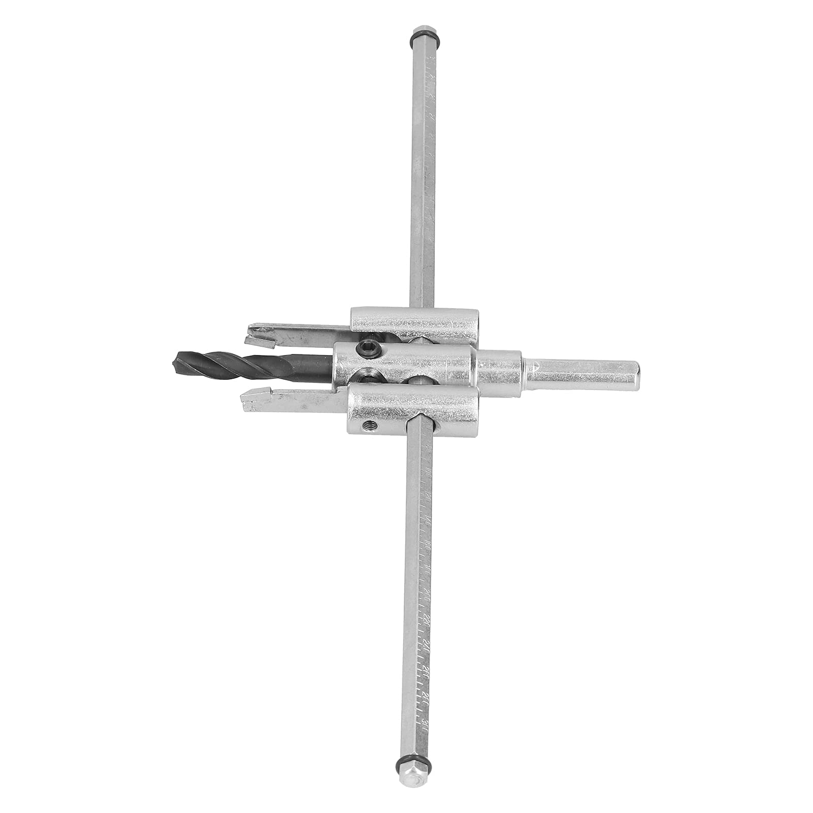 Kit de scie cloche circulaire réglable, foret à bois, coupe ronde, outils de bricolage pour le travail du bois (40-300 mm) - 3