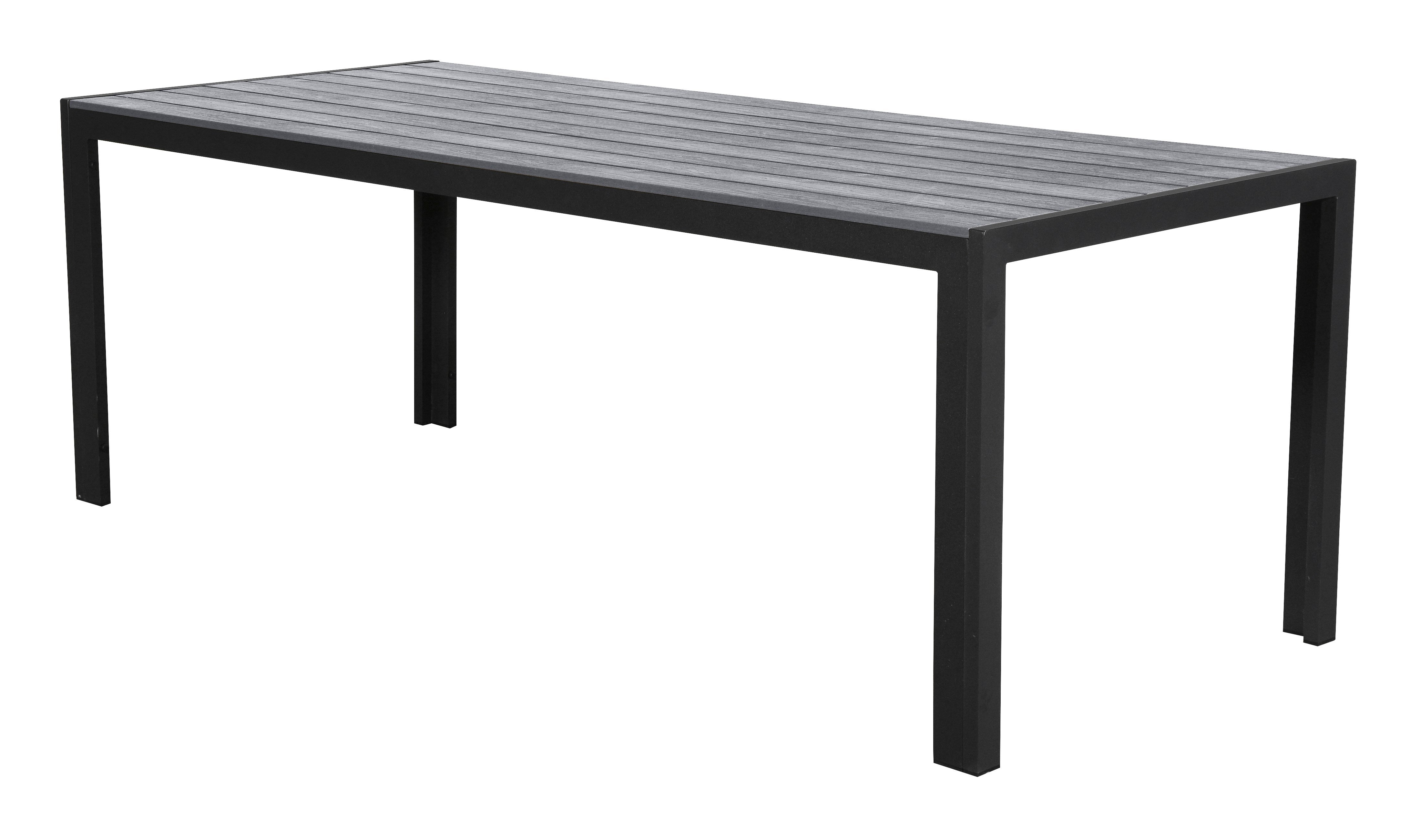 Fall stół ogrodowy, 205 cm czarny/szary.