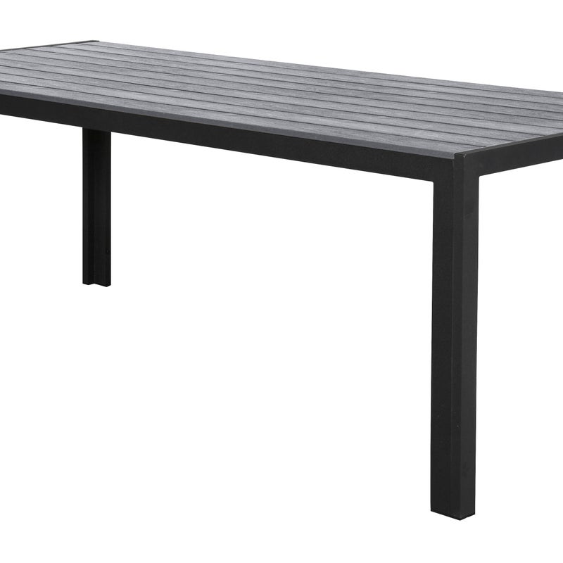 Fall stół ogrodowy, 205 cm czarny/szary.