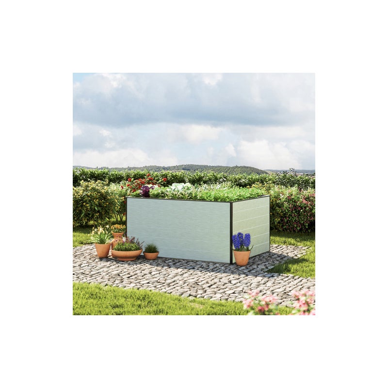 GFP Podwy?szona grz?dka aluminiowa CHRISTINA zio?a warzywa - 150x119x77 cm - aluminium anodowane