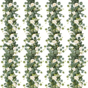 Guirlande Eucalyptus Artificiel 2x1.8m - Décoration Réaliste Pour Maison, Mariage, Fêtes