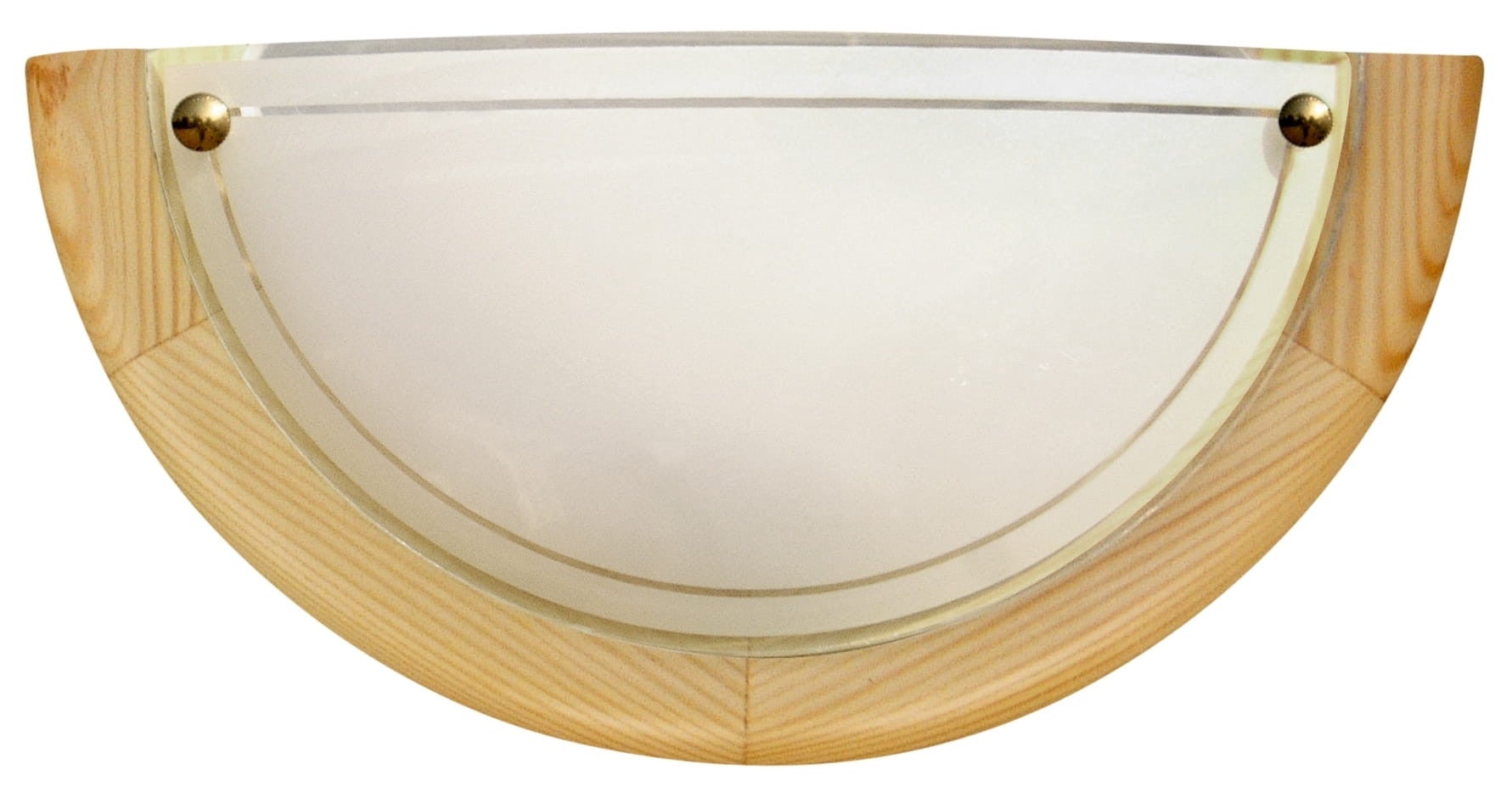 Kinkiet półplafon Standard naturalne drewno-biały 1xE27x20W wym: 15 x 30 x 9 cm metal IP20 Candellux