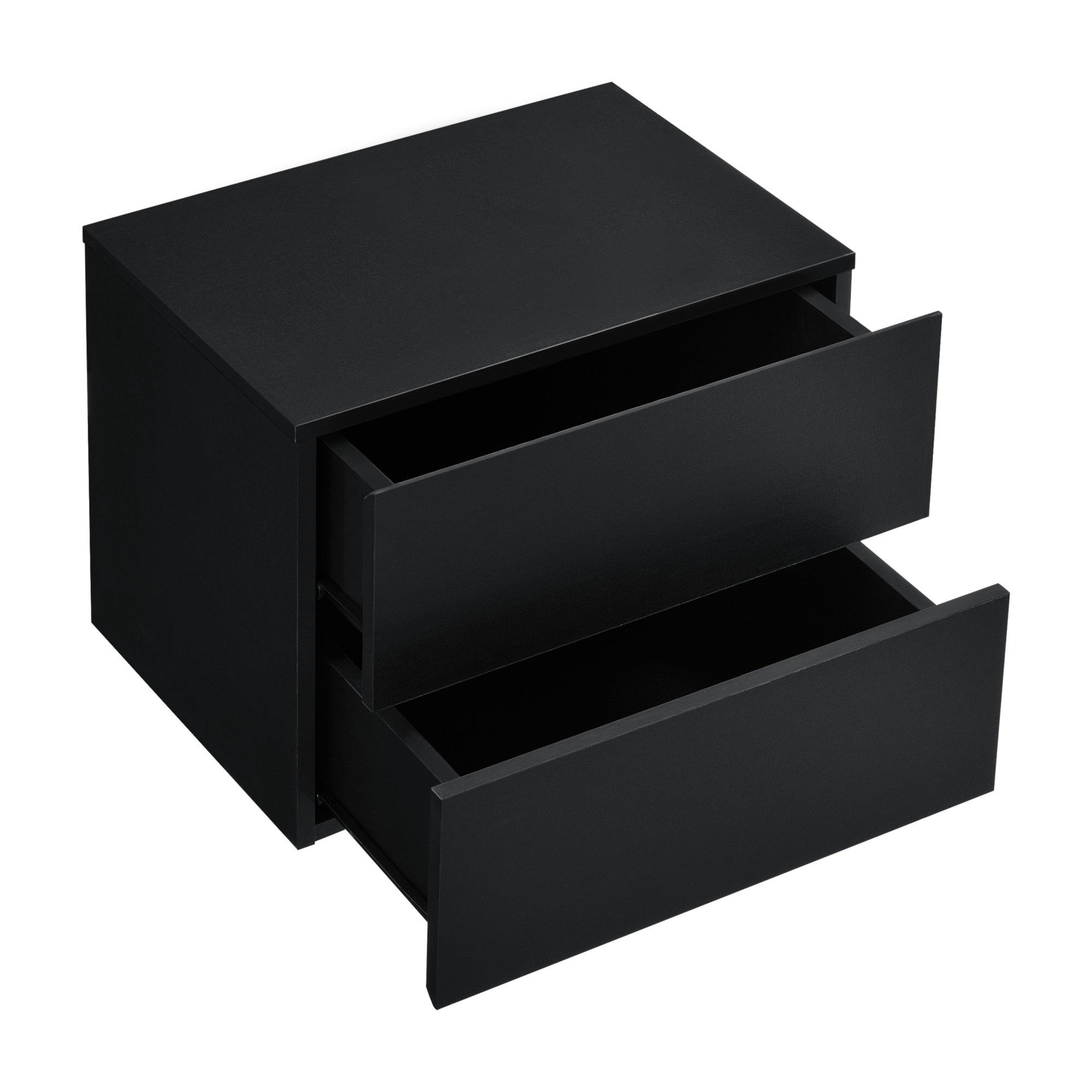 Armoire Murale Ampfing avec 2 Tiroirs 40 x 29 x 30 cm Noir [en.casa] - 3