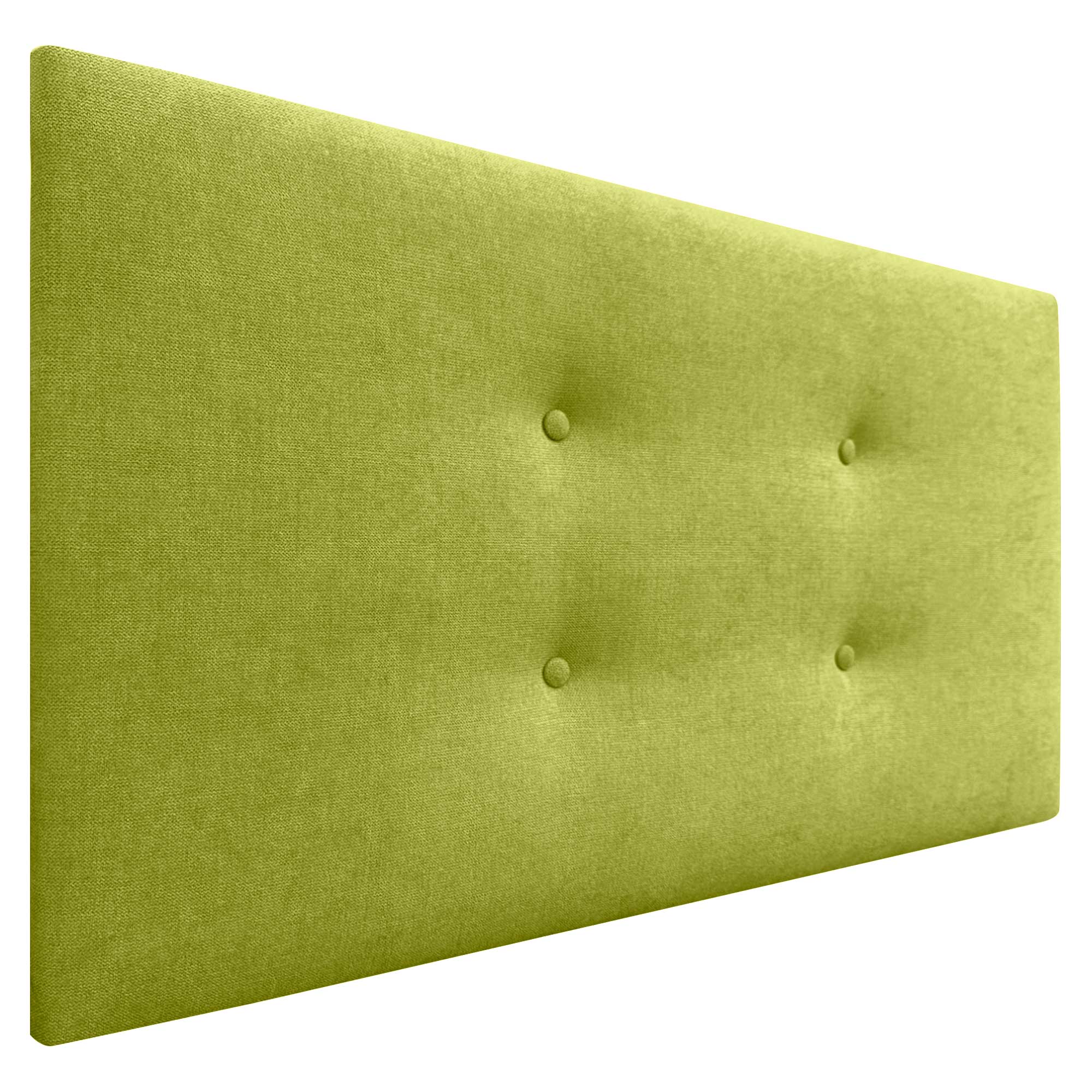 Dhome cabecero de tela aqualine pro con 2 hileras de botones cabezal tapizado cama lujo (pistacho, 105cm)