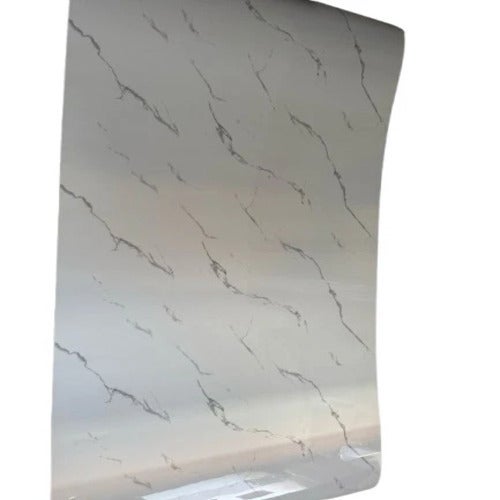 PANNELLO ADESIVO EFFETTO MARMO 120X300CM PARETI PARASCHIZZI CARTA DA PARATO PVC - 3