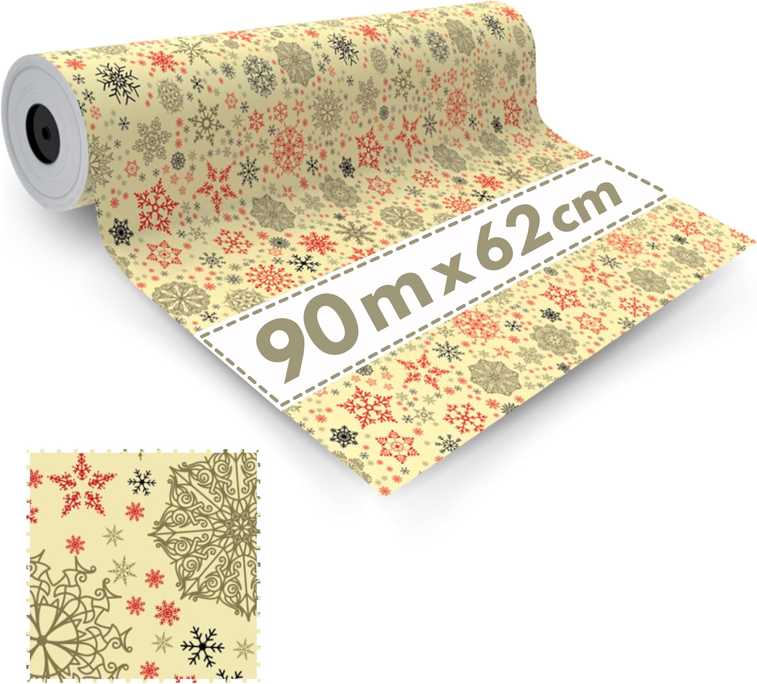 Rouleau De Papier Cadeau 70 Cm X 2 M Motif Animaux De La Forêt Et