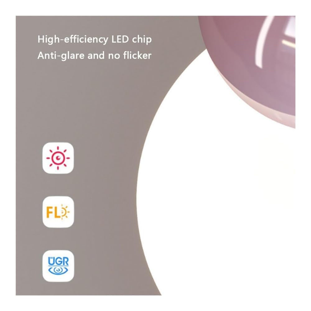 Lampa sufitowa do montażu podtynkowego w stylu nordyckim - nowoczesna lampa wisząca z trójkolorowym oświetleniem LED do sypialni i jadalni (żółty) - 3