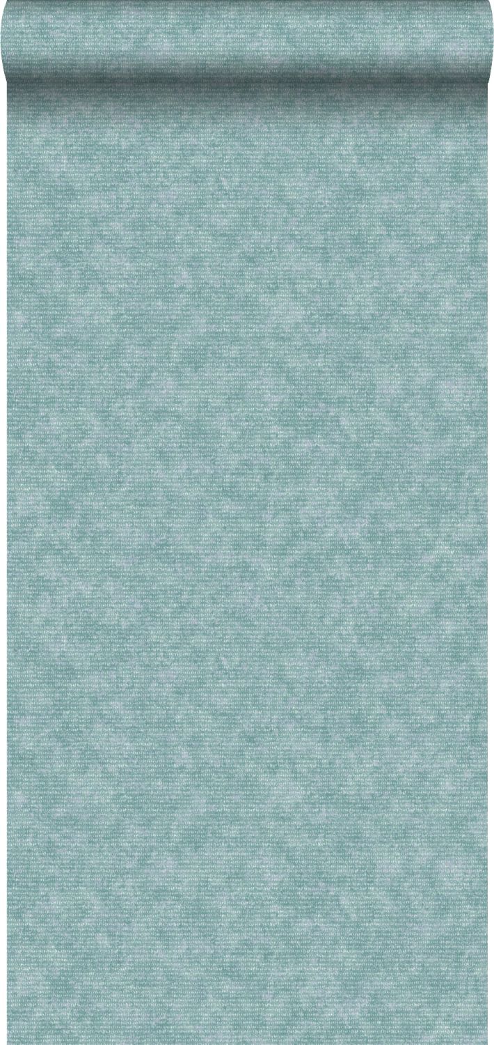 Papel Textura Textil Papel Pintado Livingwalls Verde Liso - Textura Textil  Suave, Fácil De Colocar Y Hecho En Alemania Decoración Hogar Verde, image size:710x1500