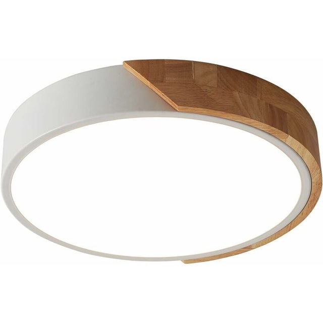Plafonnier LED 24 W — Blanc froid (6000 K), 2400 Lumens ; Plafonnier LED rond moderne (intérieur), ≤ 30 cm
