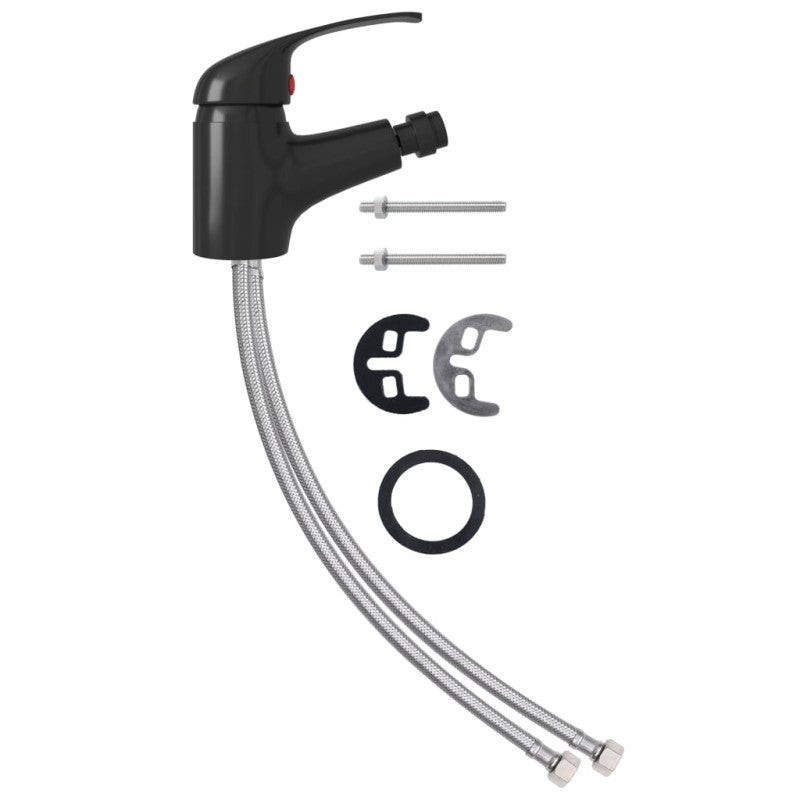 Grifo mezclador de bidé negro 13x12 cm vidaXL - 2