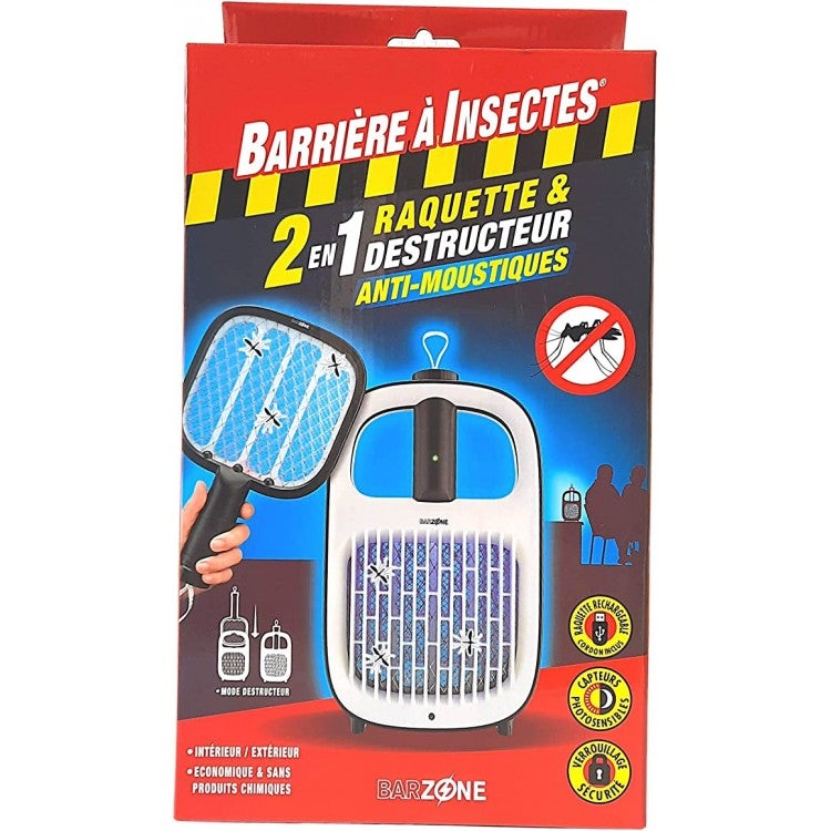 Barriere à Insectes BARZONE 2 en 1 Raquette et Destructeur Anti — free download
