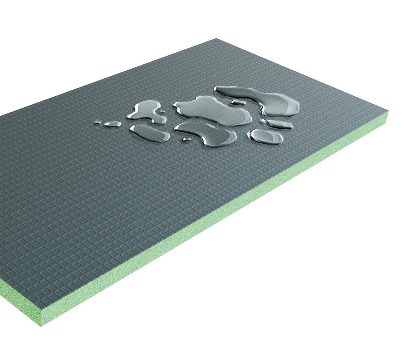 Pack de 1 receveur de douche prêt à carreler - 160x80x4 cm - Avec kit de bonde complet - En polystyrène extrudé, recoupable sur mesure, rectangulaire - 5