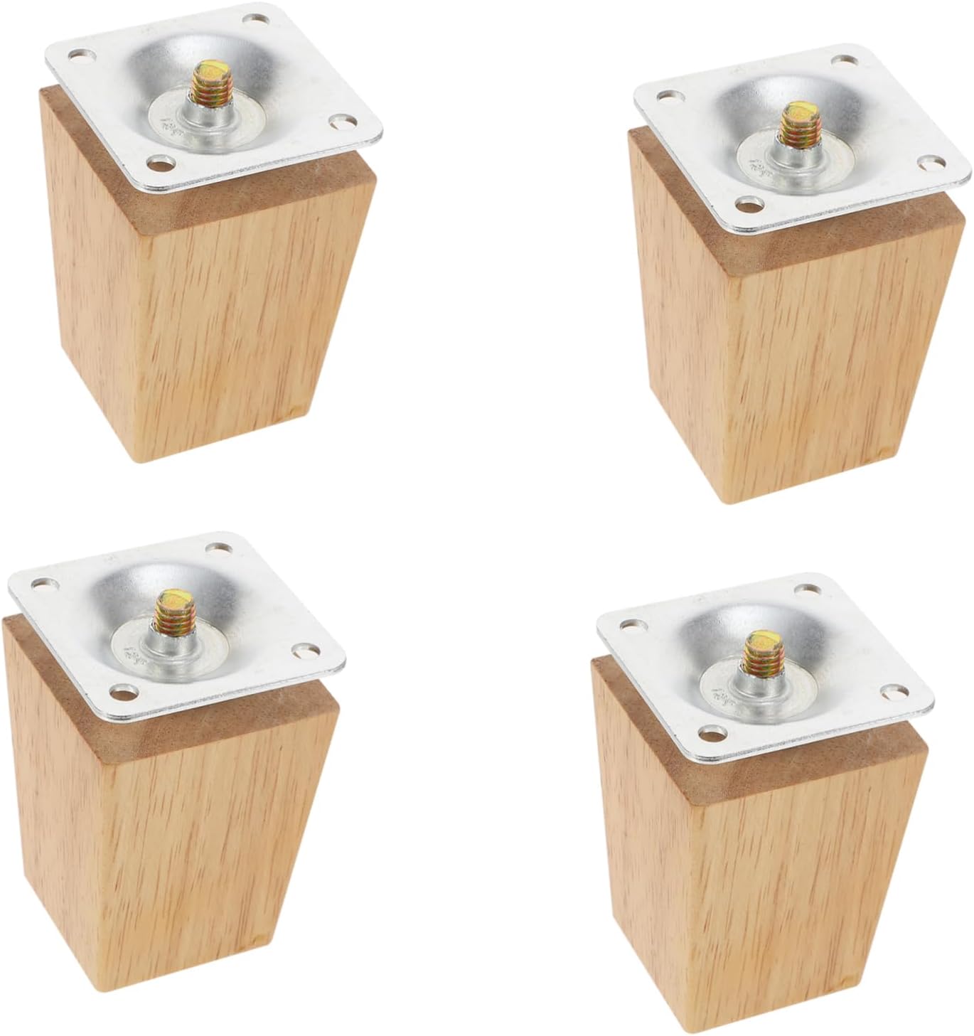 4 piese de schimb din lemn masiv pentru accesorii de mobilier pentru măsuță de cafea și scaun