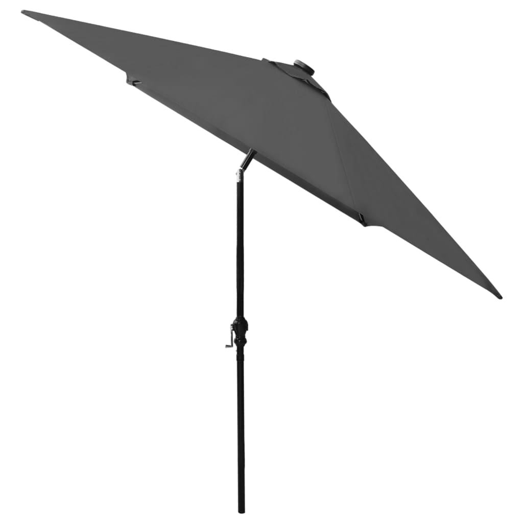 Parasol avec LED et mât en acier Anthracite 2x3 m - 7