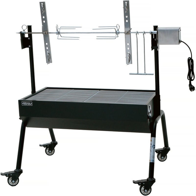 Grill węglowy / rożno elektryczne "Senator" - Czarny