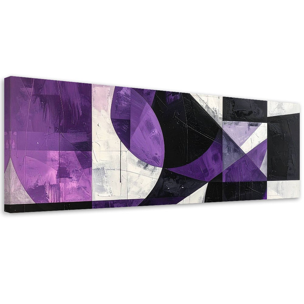Obraz do salonu sypialni kuchni biura, Geometryczna abstrakcja fioletowy 90x30