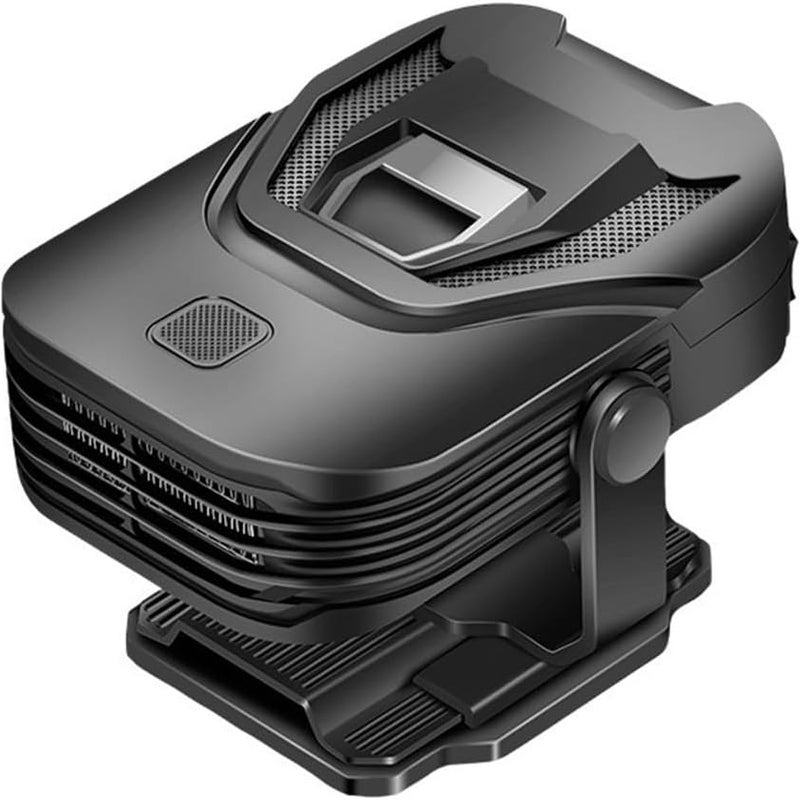 Przenośny ogrzewacz samochodowy 12 V 150 W, przeciwmgielny, odmrażacz szyby przedniej do szybkiego ogrzewania i chłodzenia (czarny i srebrny)