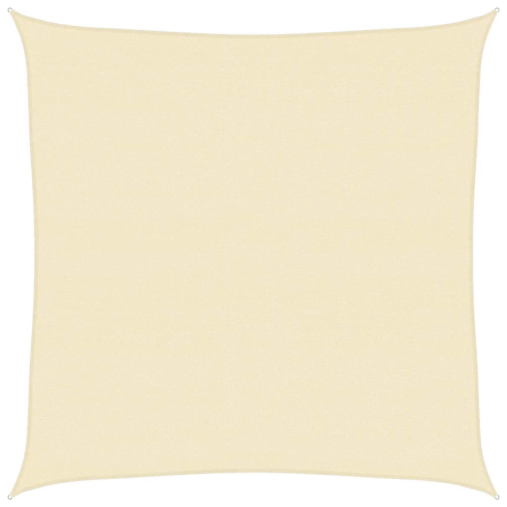 Żagiel przeciwsłoneczny 160 g/m² Kremowy 4x4 m HDPE do ogrodu, tarasu i balkonu