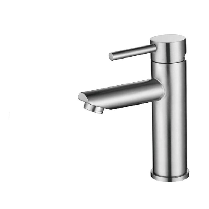 Bateria łazienkowa, wysokość wylewki 11 cm, bateria umywalkowa ze stali nierdzewnej z ciepłą i zimną wodą