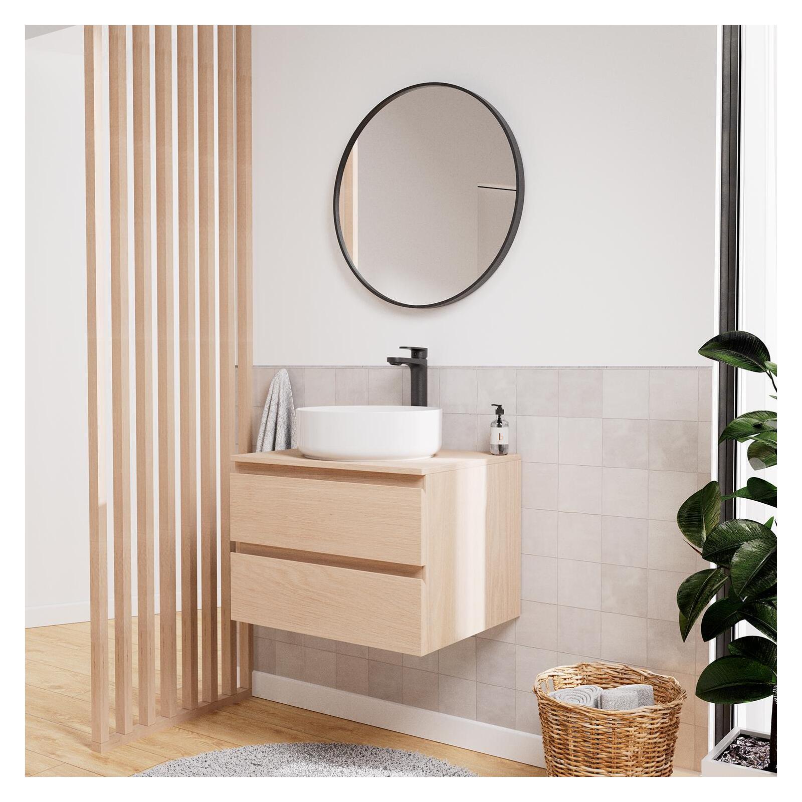 Ensemble meuble simple vasque SORRENTO 60 cm + vasque - 7