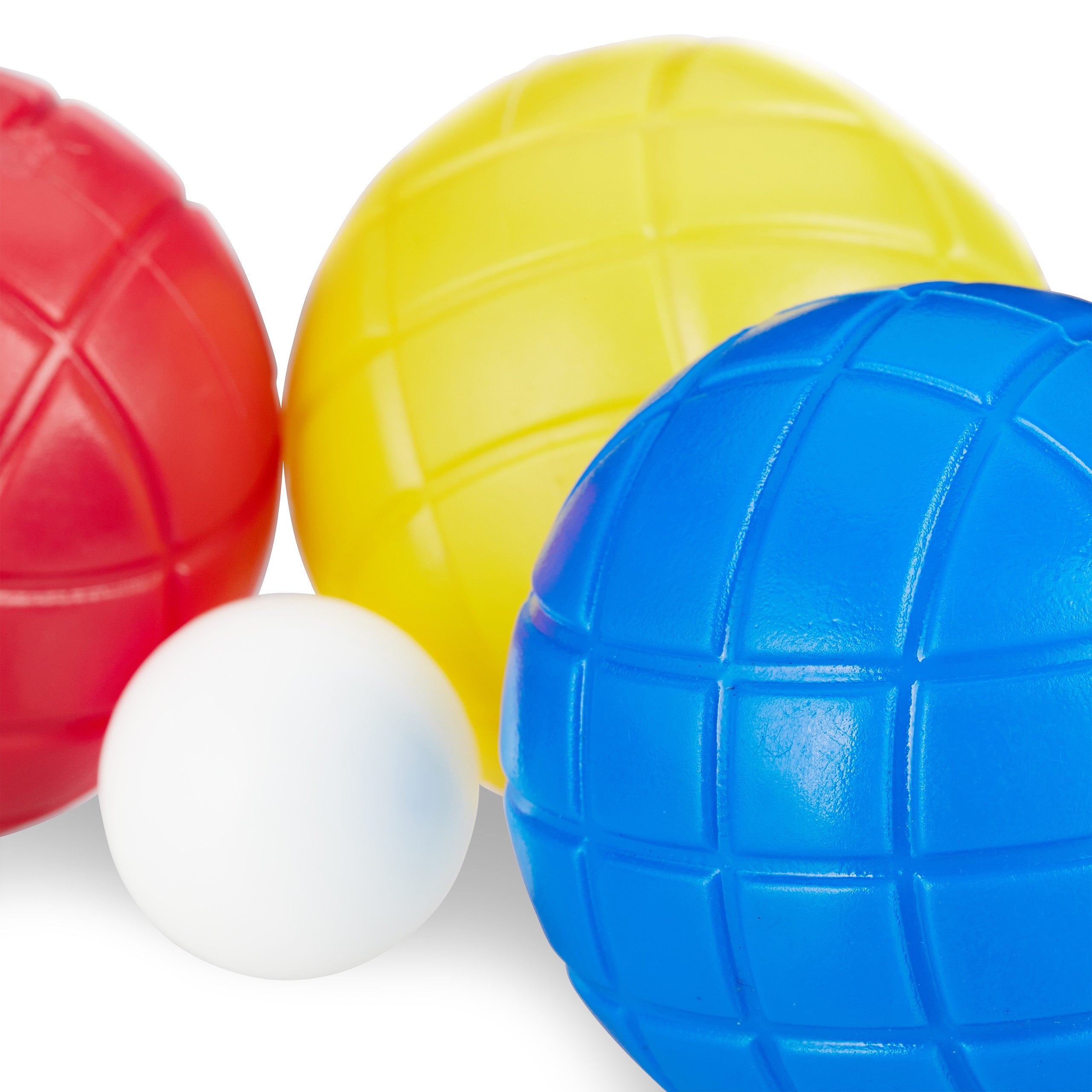 boule de pétanque enfant, 6x3 couleurs, plastique, avec cochonnet&étui de transport, set pour enfants, coloré, Relaxdays - 8