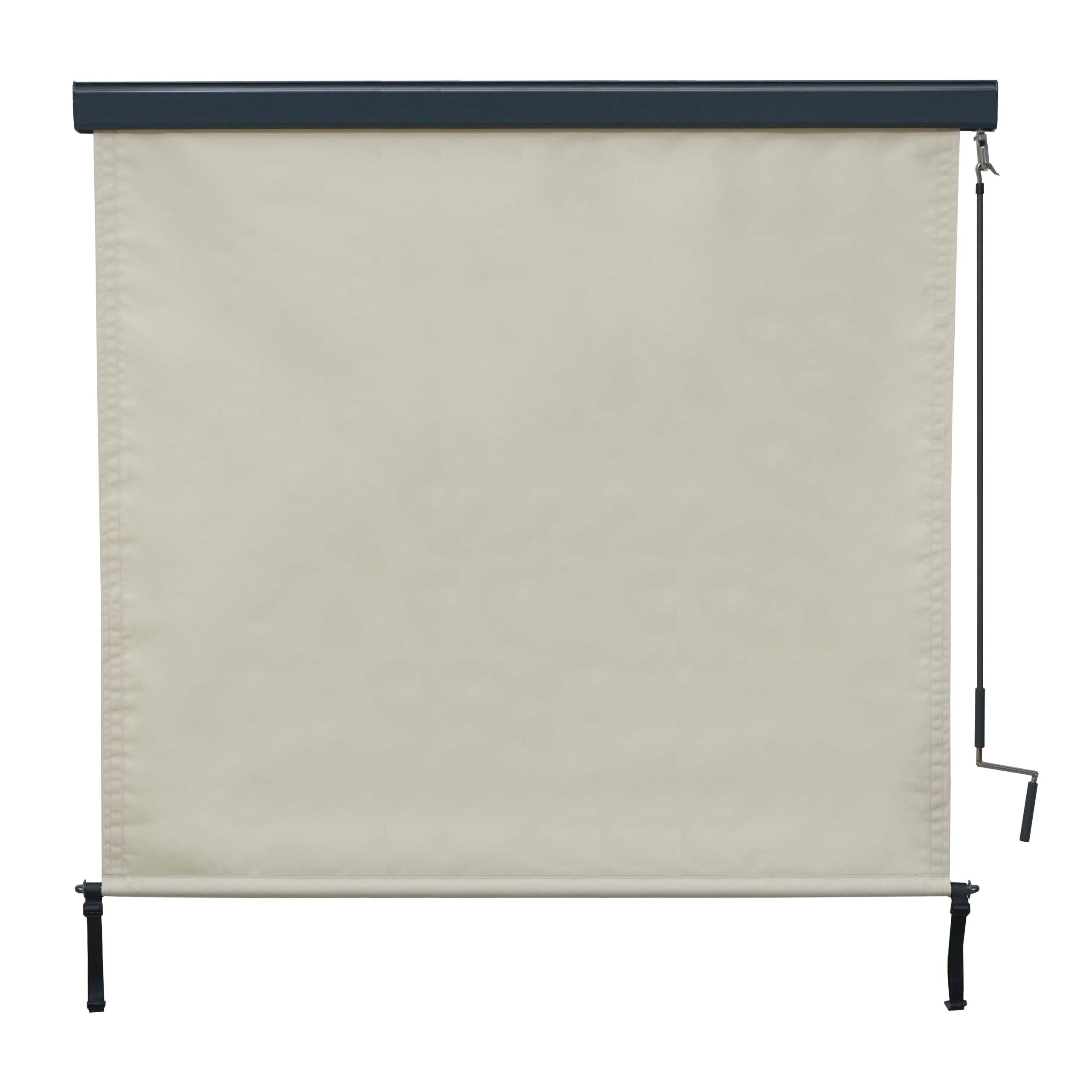 Estor vertical enrollable para ventana protección uv 50 250 x 180 cm beige crema 04_0005775