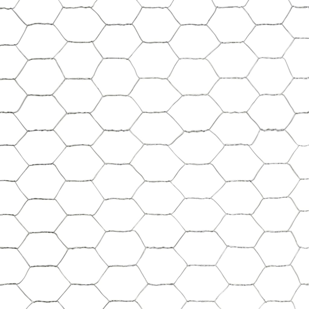 Clôture | Grillage pour volière Acier galvanisé 25x1,5 m Argenté - 4