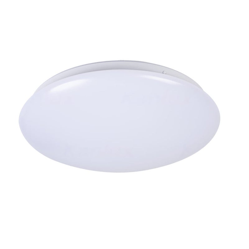 Plafon okrągły CORSO LED 12W Neutralna biel 900lm biały wym:6,5x27,8x27,8cm IP44 Miledo
