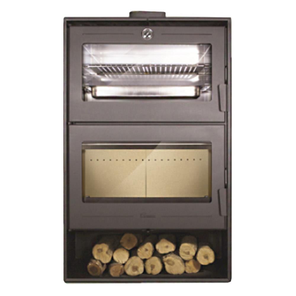 Piec opalany drewnem z piekarnikiem Lacunza model Oslo 5-gwiazdkowy certyfikat