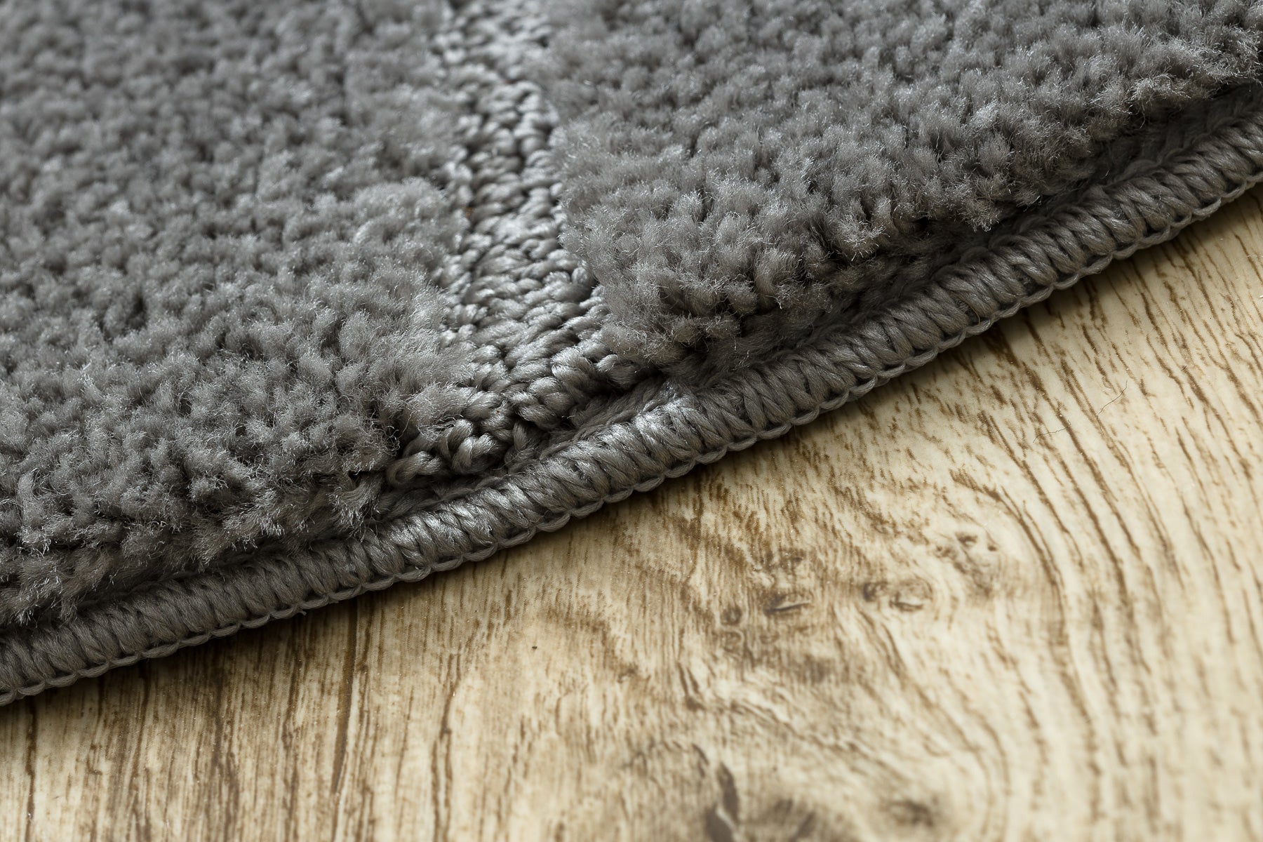 Tapis de salle de bain SUPREME cercle LINES, lignes, antidérapant, doux - gris cercle 100 cm - 5