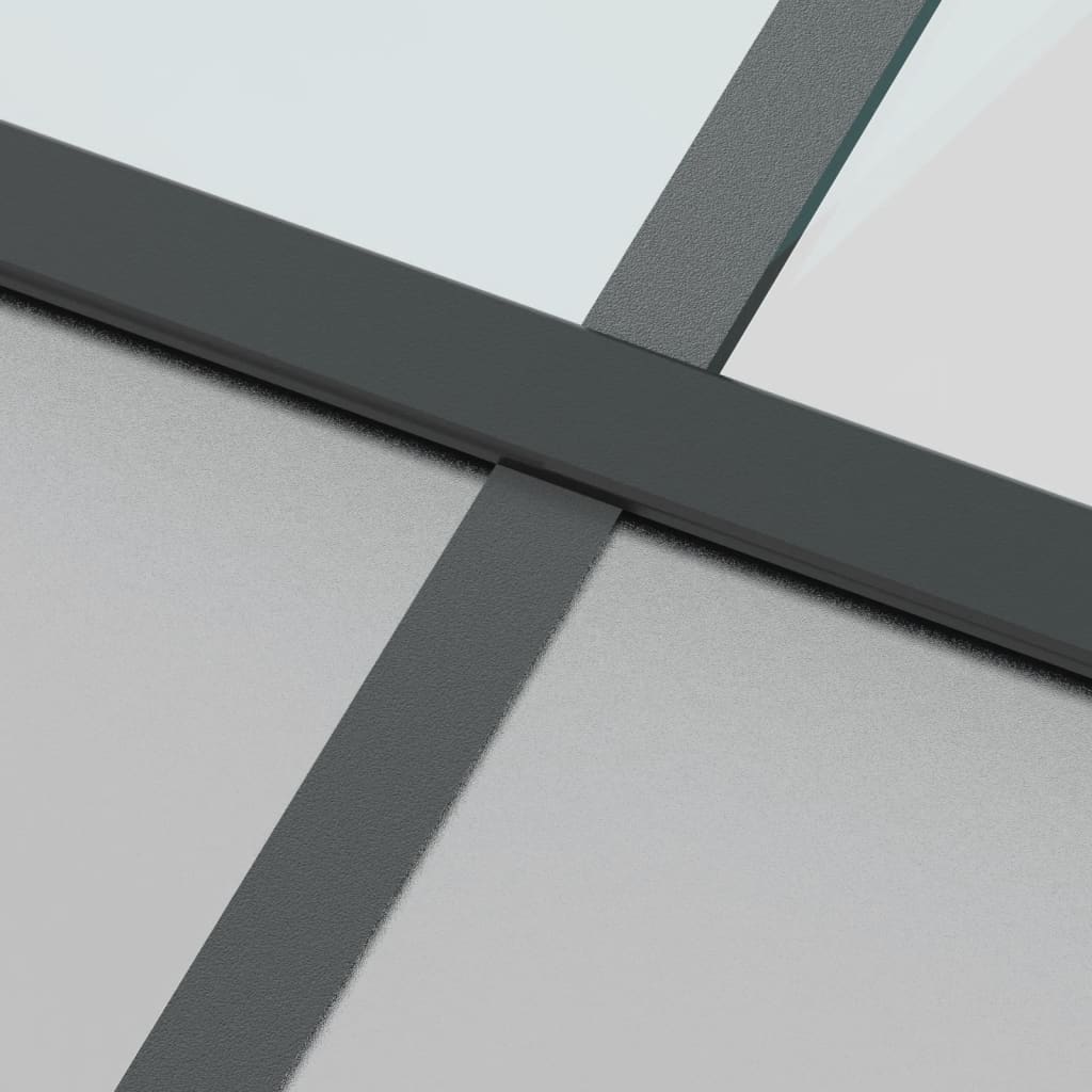 Puerta corredera | Puerta de la cocina vidrio templado y aluminio negra 102,5x205 cm CFW31195 - 5