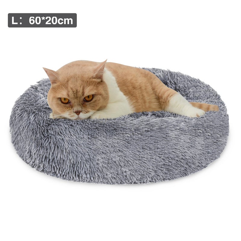 Cama para Perros Cama Redonda Suave para Gatos y Perros Cesta para